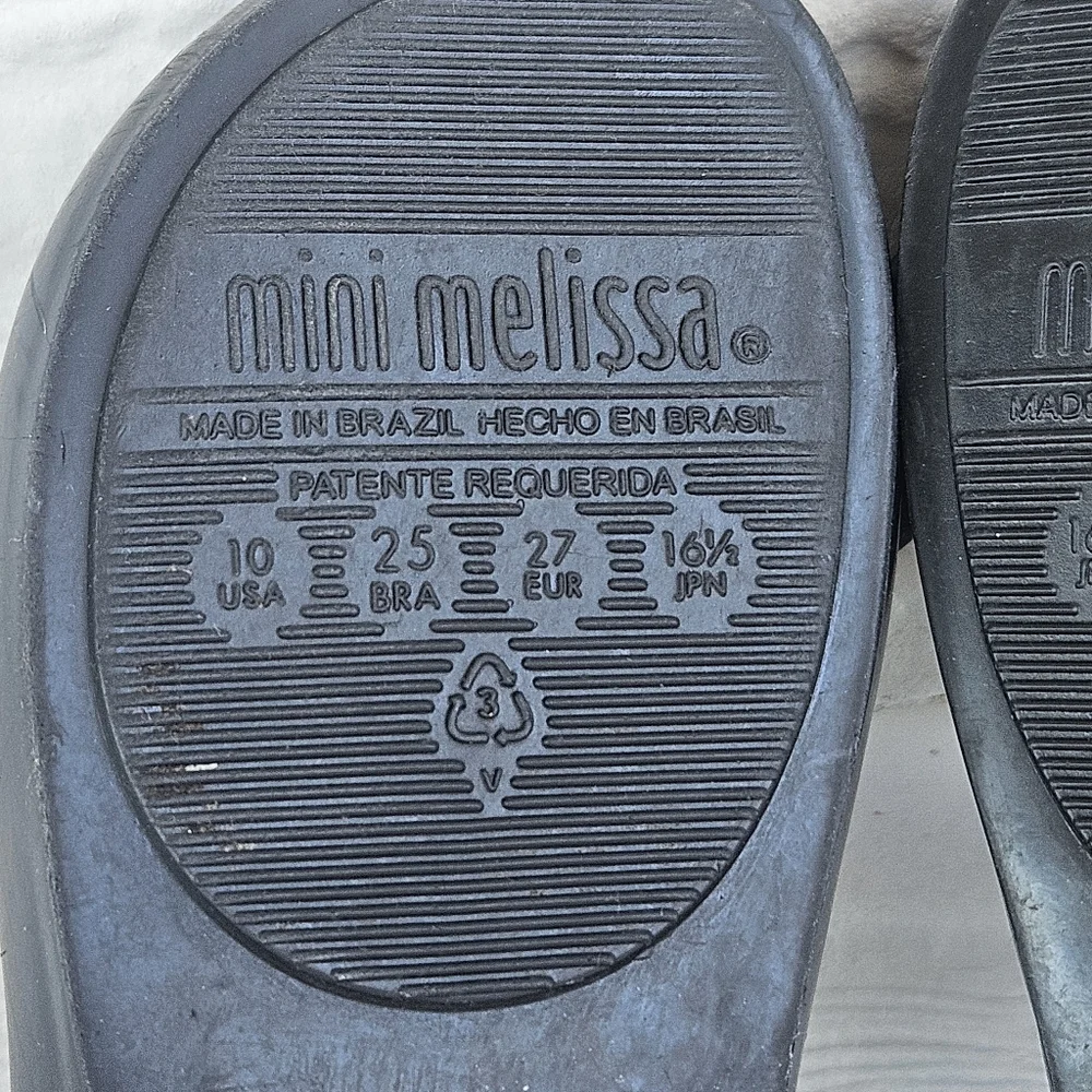 Mini Melissa Ultragirl Disney Twins Mickey Minnie Mouse Mary Jane Black SZ 10
